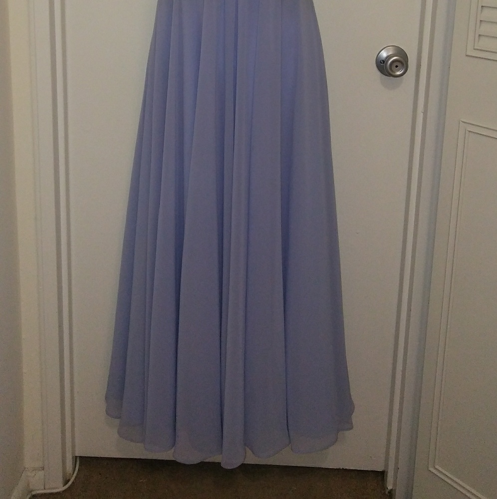David's Bridal blue gown - Picture 5 of 8